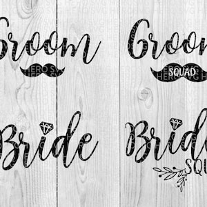 Braut Kader Svg Bundle, Bräutigam Kader Svg Bundle, Hochzeit Svg Bundle, instant-Download-Svg-Datei, Png, dxf