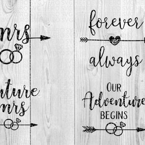 Hochzeit Svg Bundle, für immer & immer Svg Bundle, zukünftige Frau Svg Bundle, instant-Download-Ring-Pfeil-Svg-Dateien