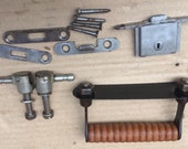 Vintage Antique Singer bentwood sewing machine case parts.