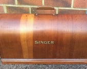 Antique Singer full size bentwood Sewing Machine Top Case Only