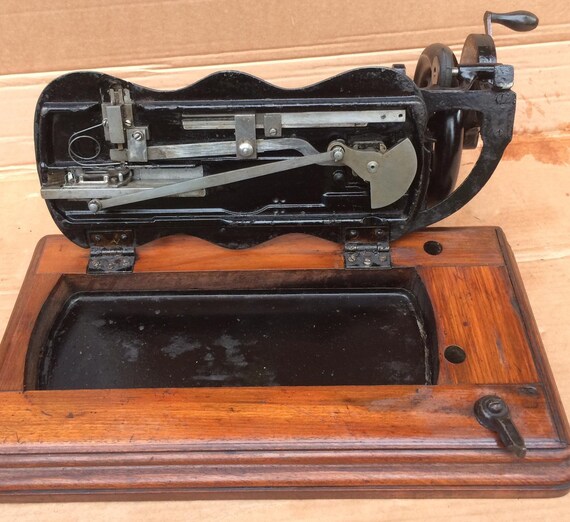 1877 Antike Sänger 12K Geige Basis Hand Kurbel Nähmaschine Mit | Etsy