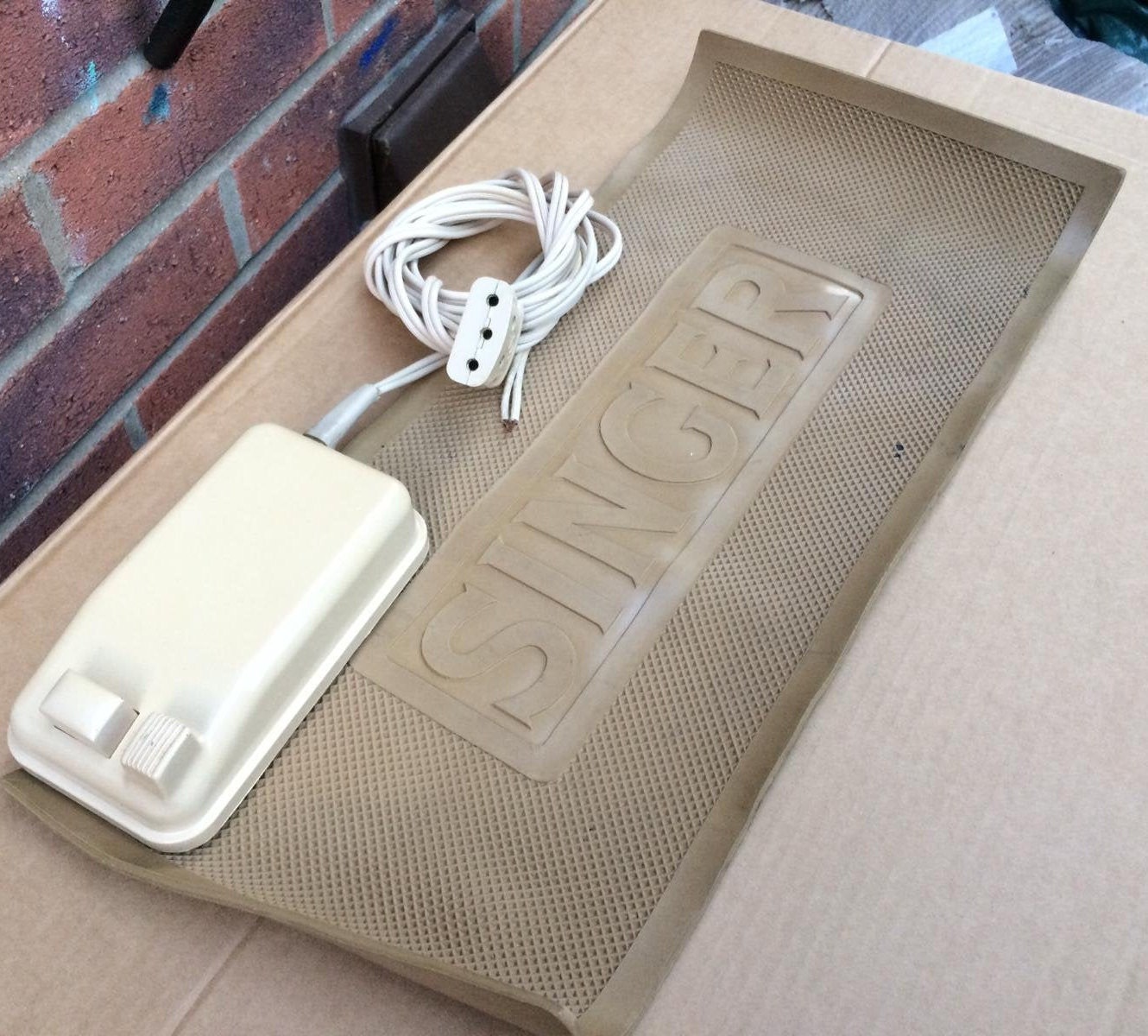 Tan Singer Featherweight Foot Pedal Made in Canada Part Etsy