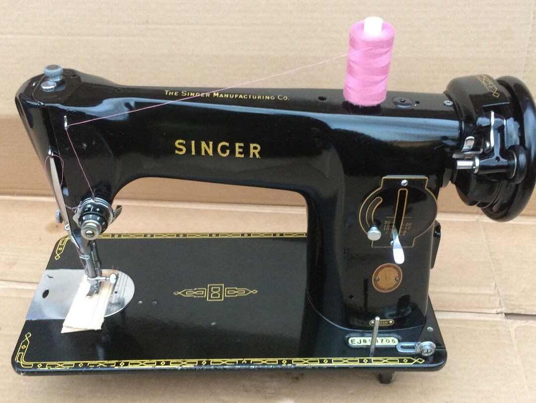 Black Tin Box of Vintage Singer Sewing Machine Accessories