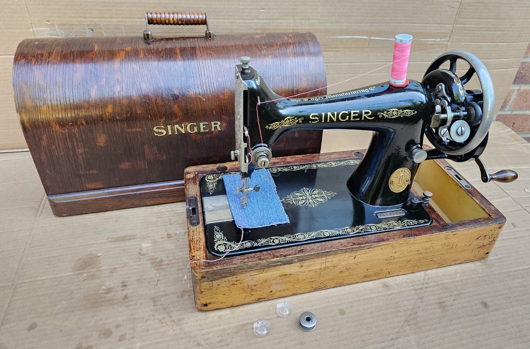 Vintage Singer 99, 99K Hand Crank Sewing Machine Etsy