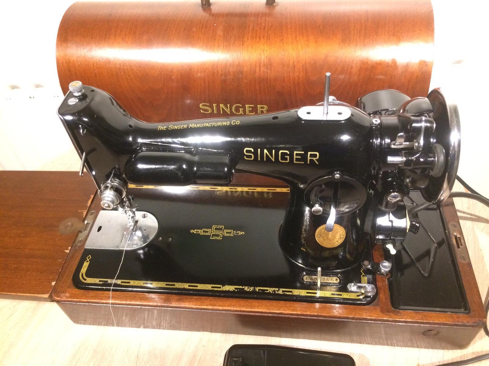Vintage Singer 201K2 Electric Potted Motor sewing machine FOR Etsy