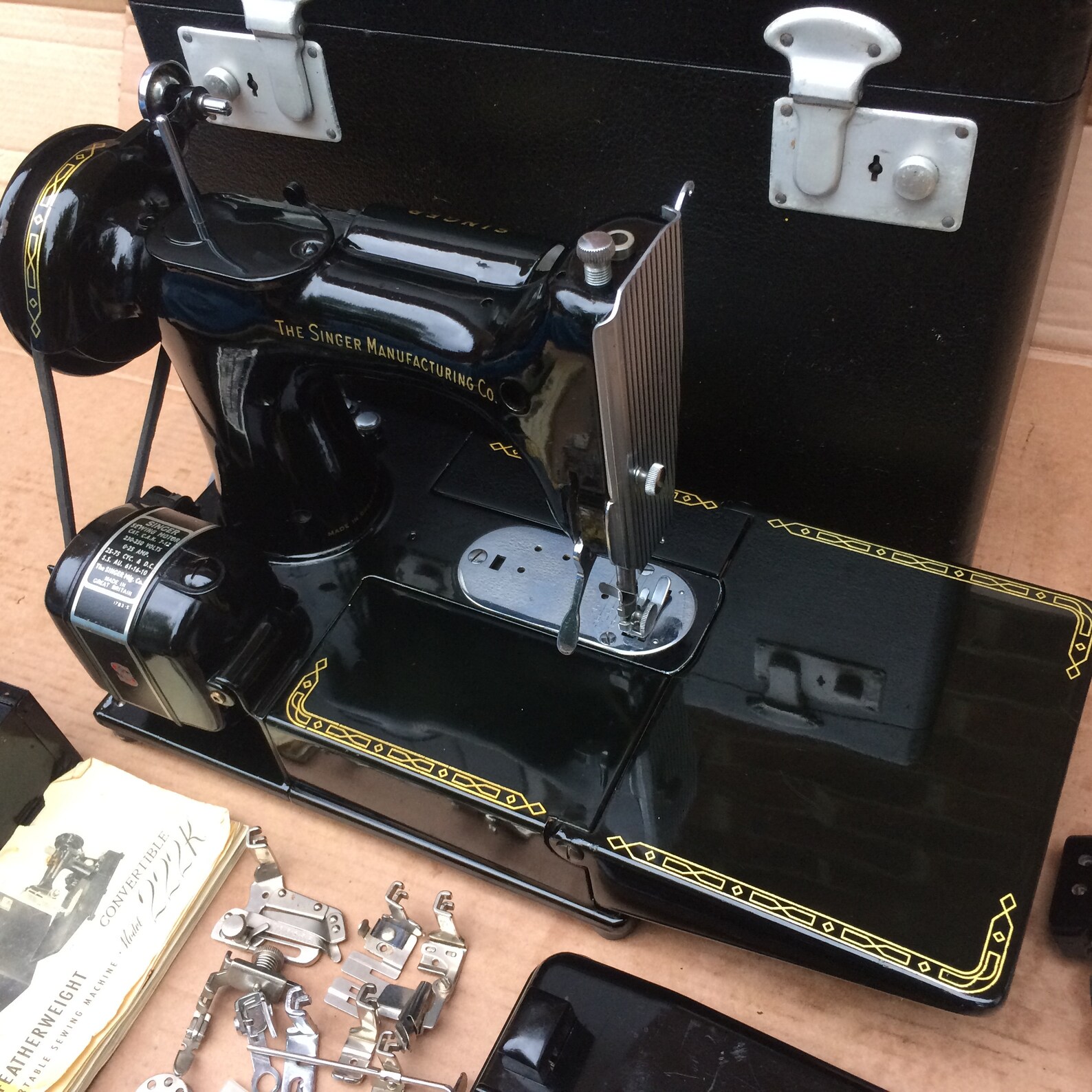 Vintage Singer 222K Featherweight Free Arm Portable Sewing | Etsy