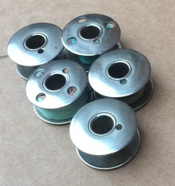 Vintage Sewing Machine Metal Bobbins for Singer 66k 99k 201k Etsy