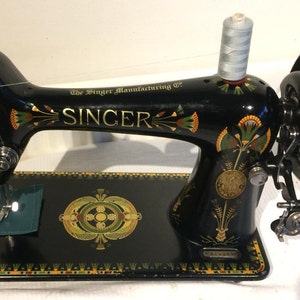 Vintage Singer sewing machine belt or pulley guard from 28K antique 1910 machine with screw As removed