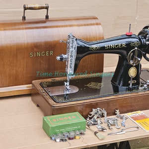 1908 Singer 27-4 Sphinx Treadle Sewing Machine INV15110