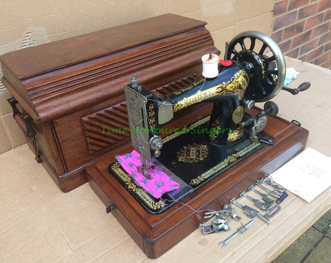 Singer 28, 28K Hand Crank Antique Sewing Machine C1903 Etsy
