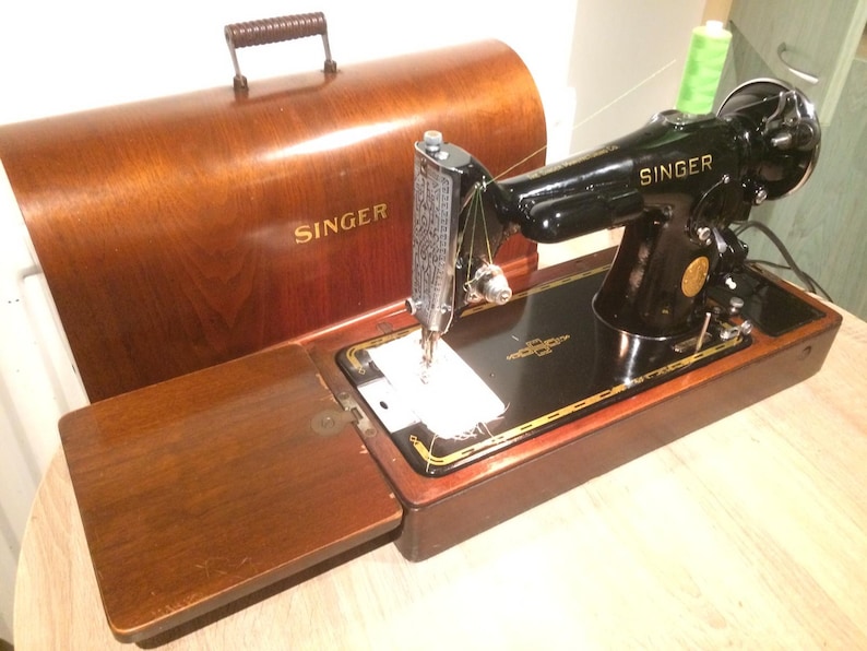 Vintage Singer 201K2 Electric Potted Motor sewing machine FOR Etsy
