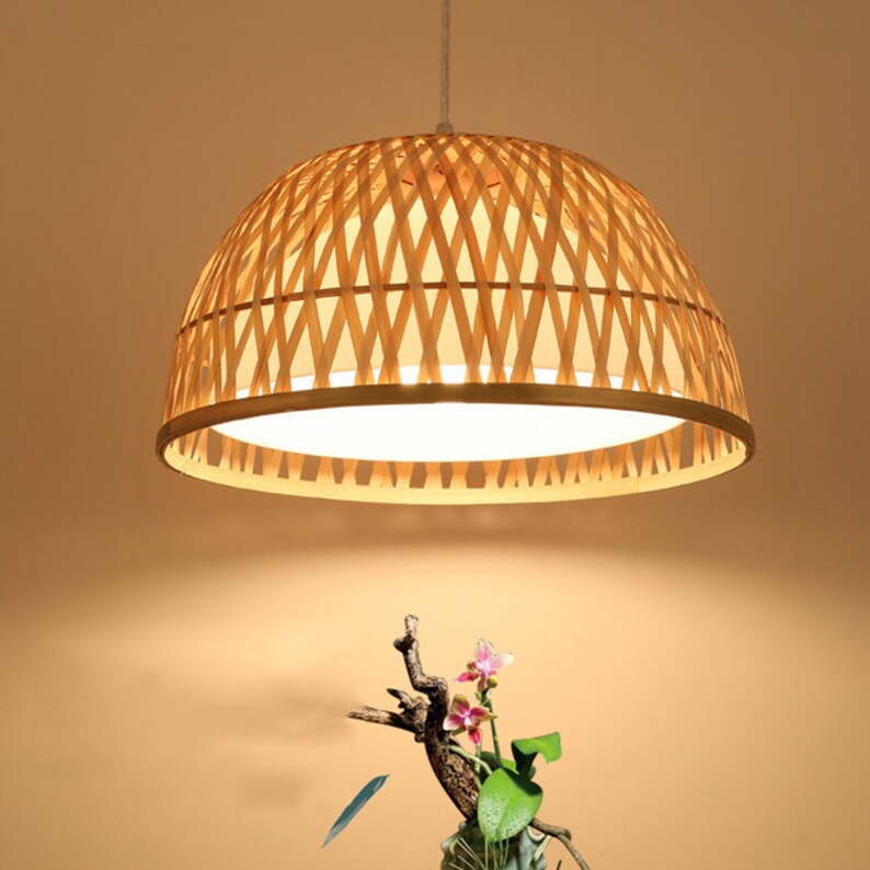 Arturest Bamboo Hanging Lamp Handmade Bamboo Furniture Etsy