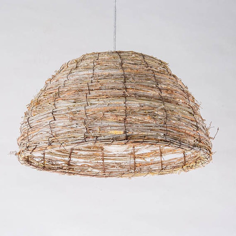 Arturest Natural Rattan Pendant Light Shabby Chic Image 0