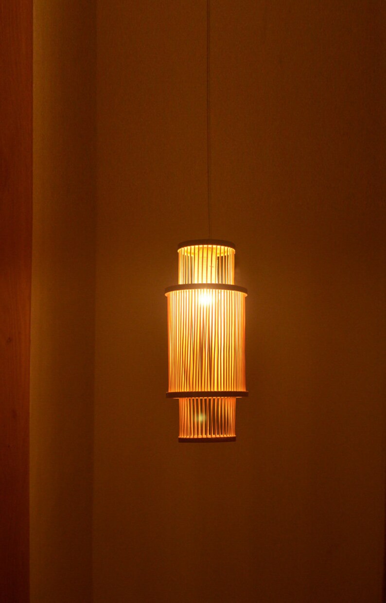 Arturest Japanese Handmade Ceiling Light Mid Century Craft Etsy