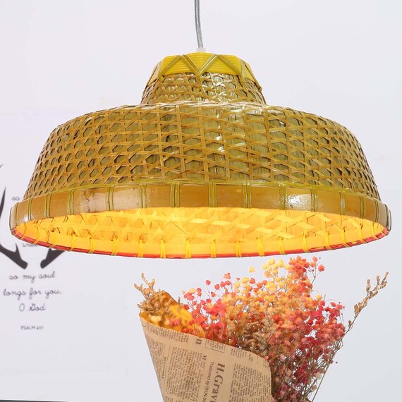 Arturesthome Asian Bamboo Decoration Lampshade Restaurant Handmade Arturesthome Asian Bamboo Decoration Lampshade Restaurant Handmade Pendant Light Hanging Fixture Supplies