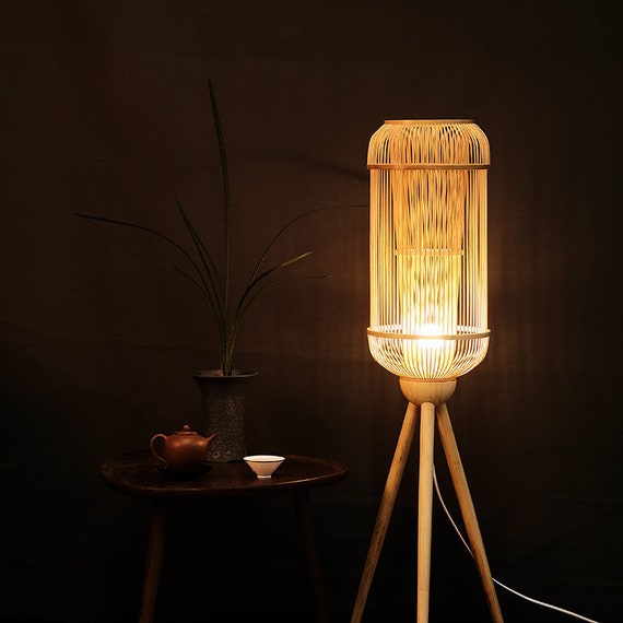 Arturest Handmade Bamboo Floor Lamp, Elegant Home Lighting Hk