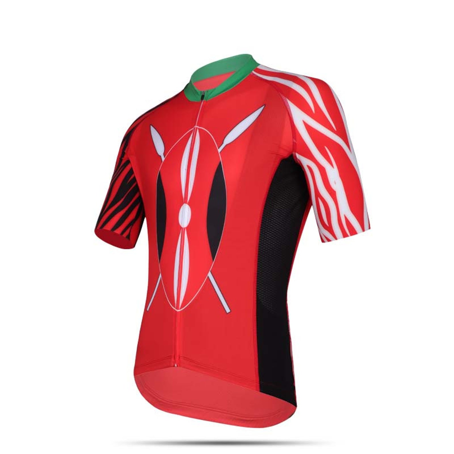 Kenyan Branded Cycling Kit. African Inspired Cycling Kit. Kenya Cycling Kit. African Cycling Kit