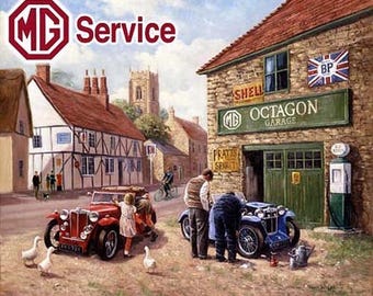 MG MIDGET PARKING METAL SIGN RUSTIC VINTAGE STYLE 8x10in 20x25cm garage MG MIDGET PARKING METAL SIGN RUSTIC VINTAGE STYLE 8x10in 20x25cm garage