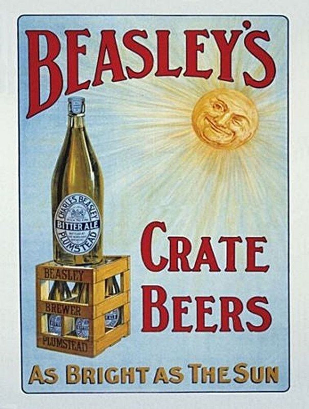Beasley's Crate Beer, Old Pub, Bitter Ale, Bar, Hotel, Metal/Steel Wall ...