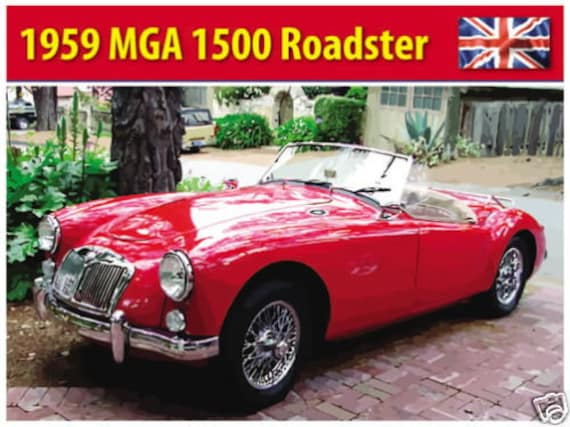 Triumph TR3 Classic British Sports Car Retro Vintage Old Large Metal Tin Sign