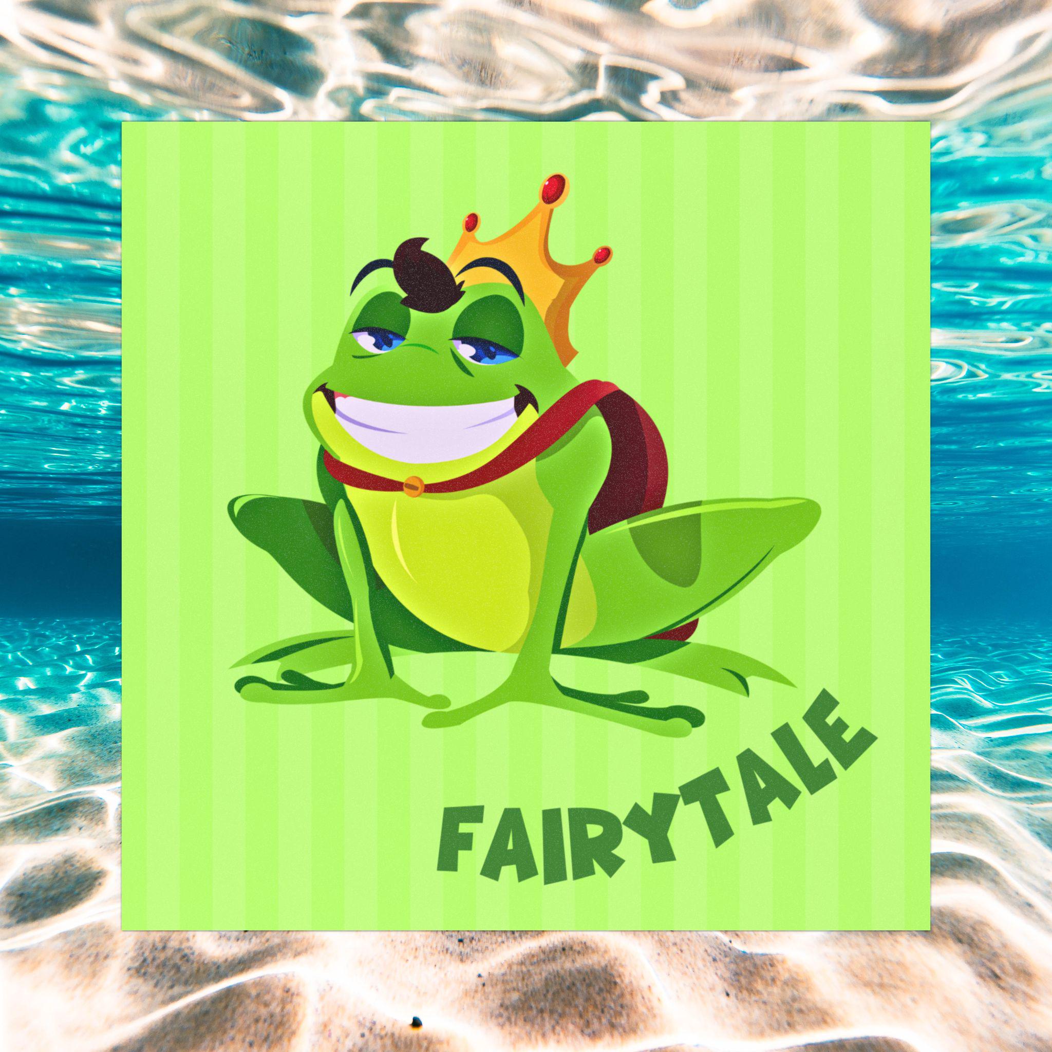 Car Magnet, Funny Frog Prince Wearing a Crown with saying, "Fairytale" Humor, Vehicle Decal, Fridge Magnet, Gift for Her Kiss a lot of Frogs