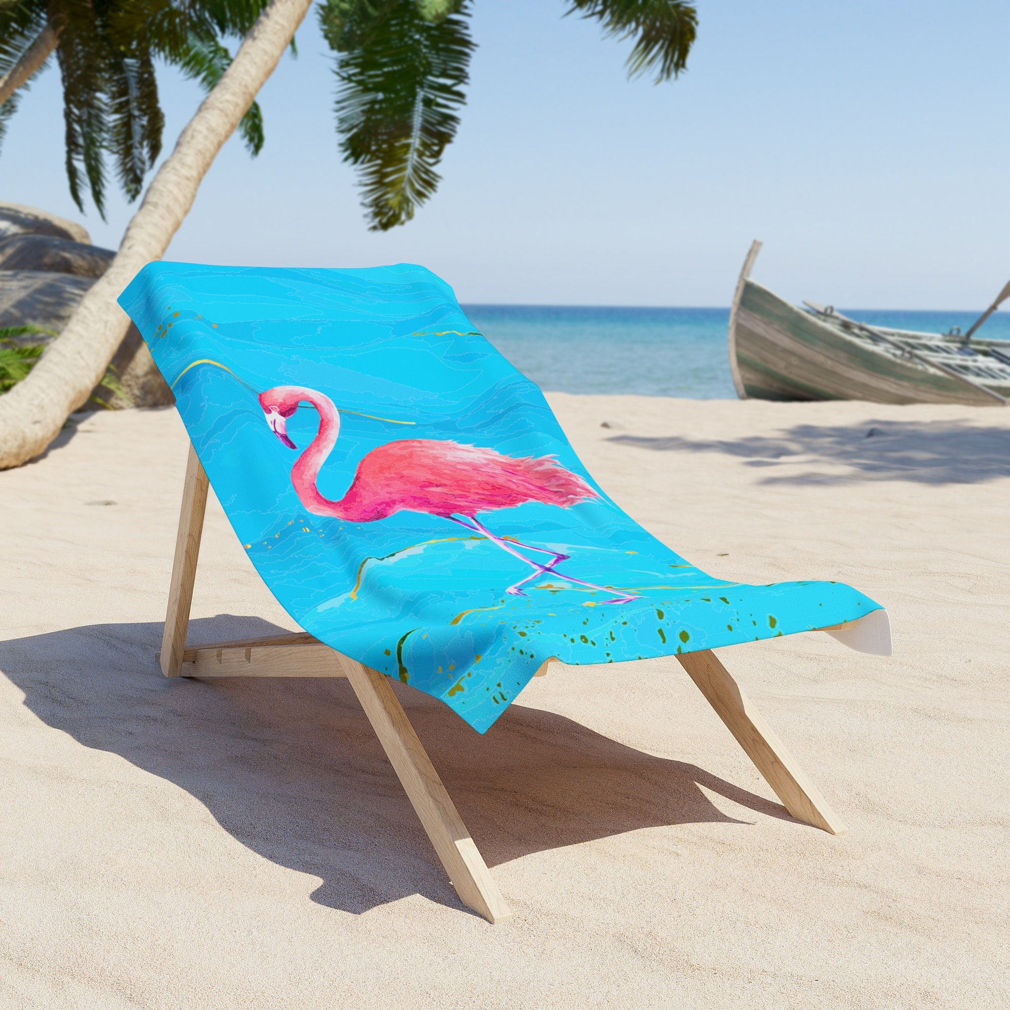 LMKLOP Cute Flamingo Beach Towel For Women/Adults - View #7