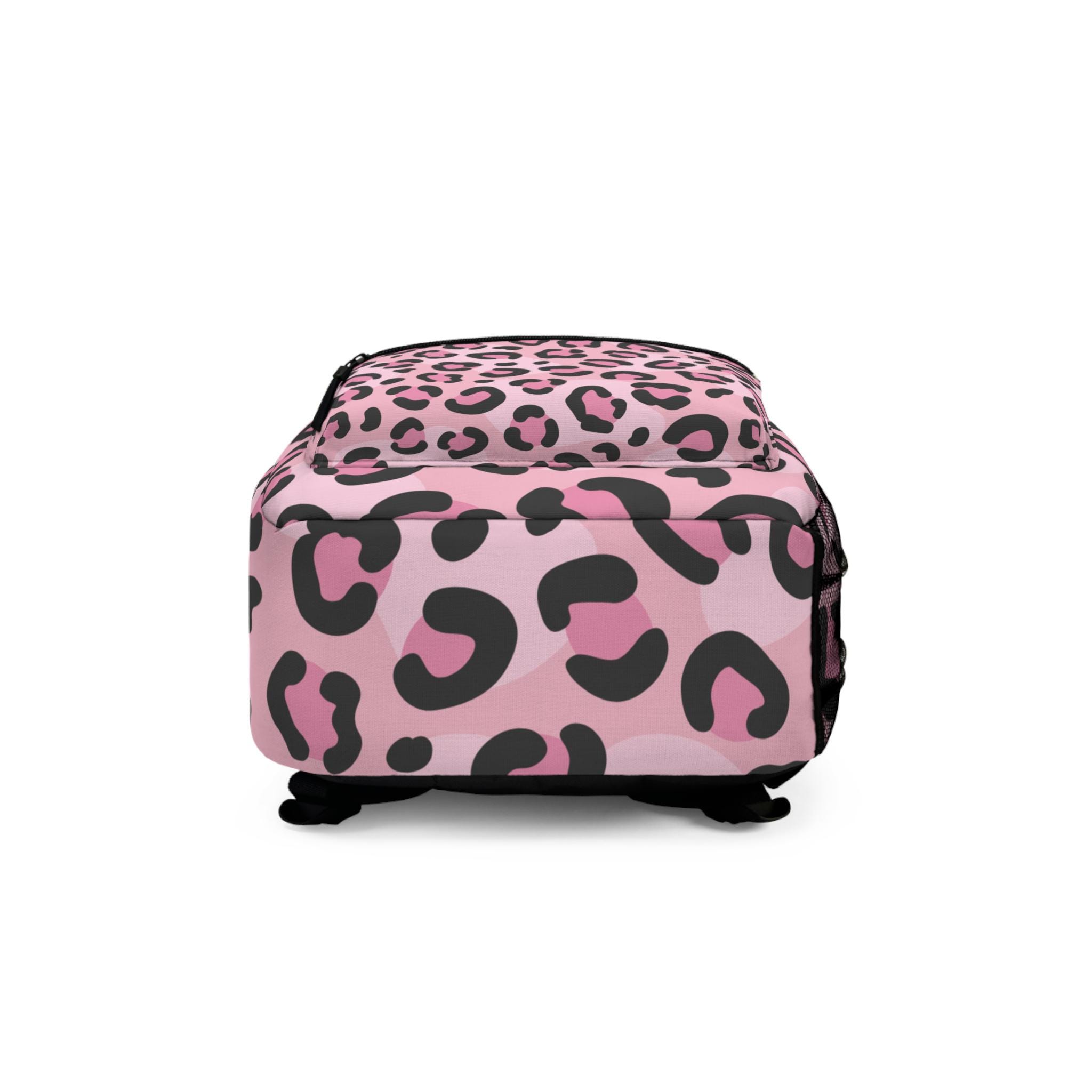 ?PINK VS?2014 TEAL BLUE & ANIMAL PRINT BACKPACK Pink Leopard Print Backpack Personalized School Bag Girl  main image 2