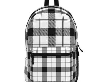 NEEF Black & White Checkered Daily School Backpack Amazon.com: Xunteny Checkered Women Laptop Backpack, College  main image 3