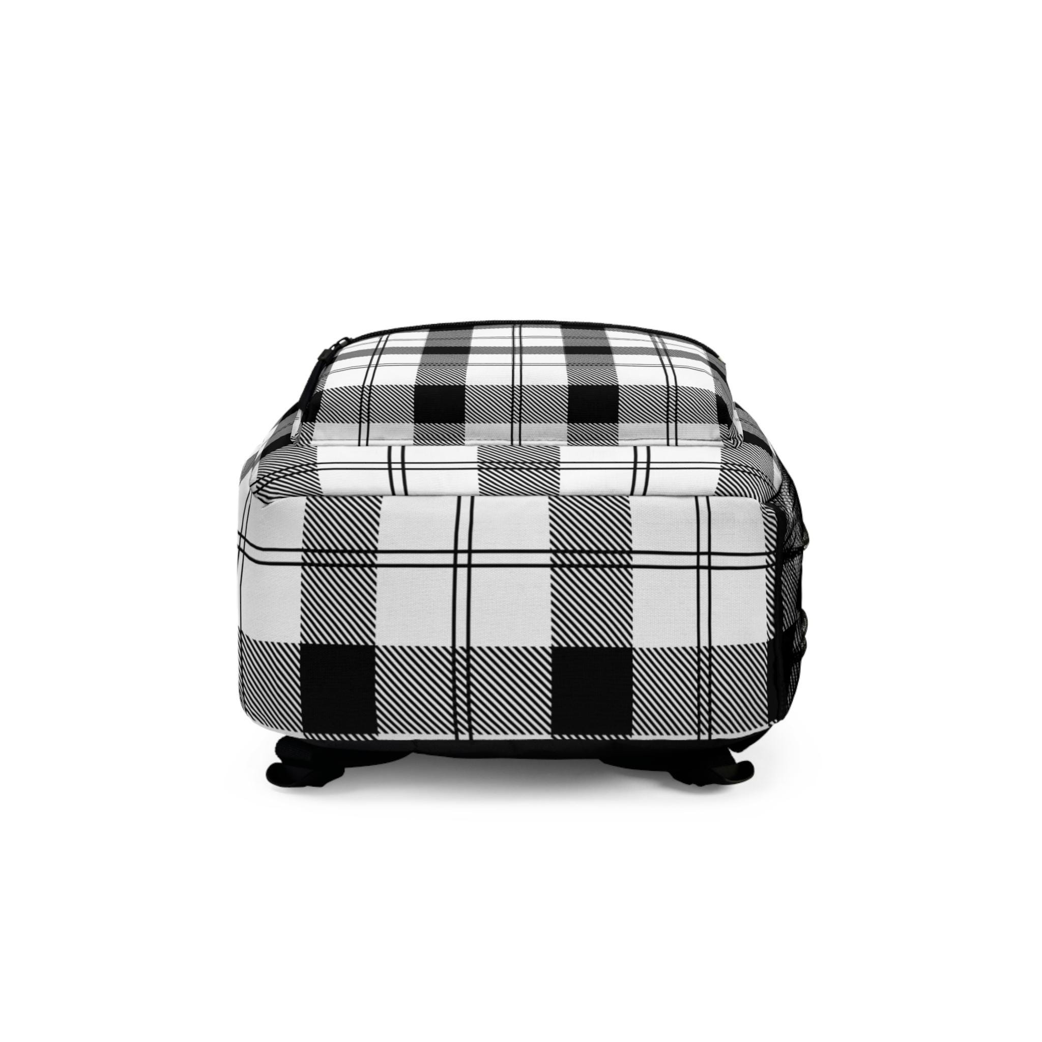 Black/white plaid soft backpack Amazon.com: Vera Bradley Women main image 2