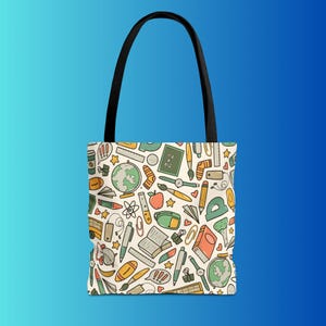 Fourre-tout Sac de plage Sac de shopping tout usage Sac de voyage pour la rentrée scolaire Cadeaux de remerciement pour les enseignants