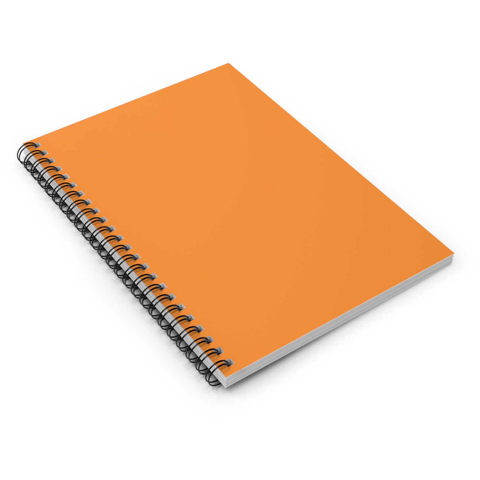 Solid Pumpkin Orange Spiral Notebook - Ruled Line - Etsy