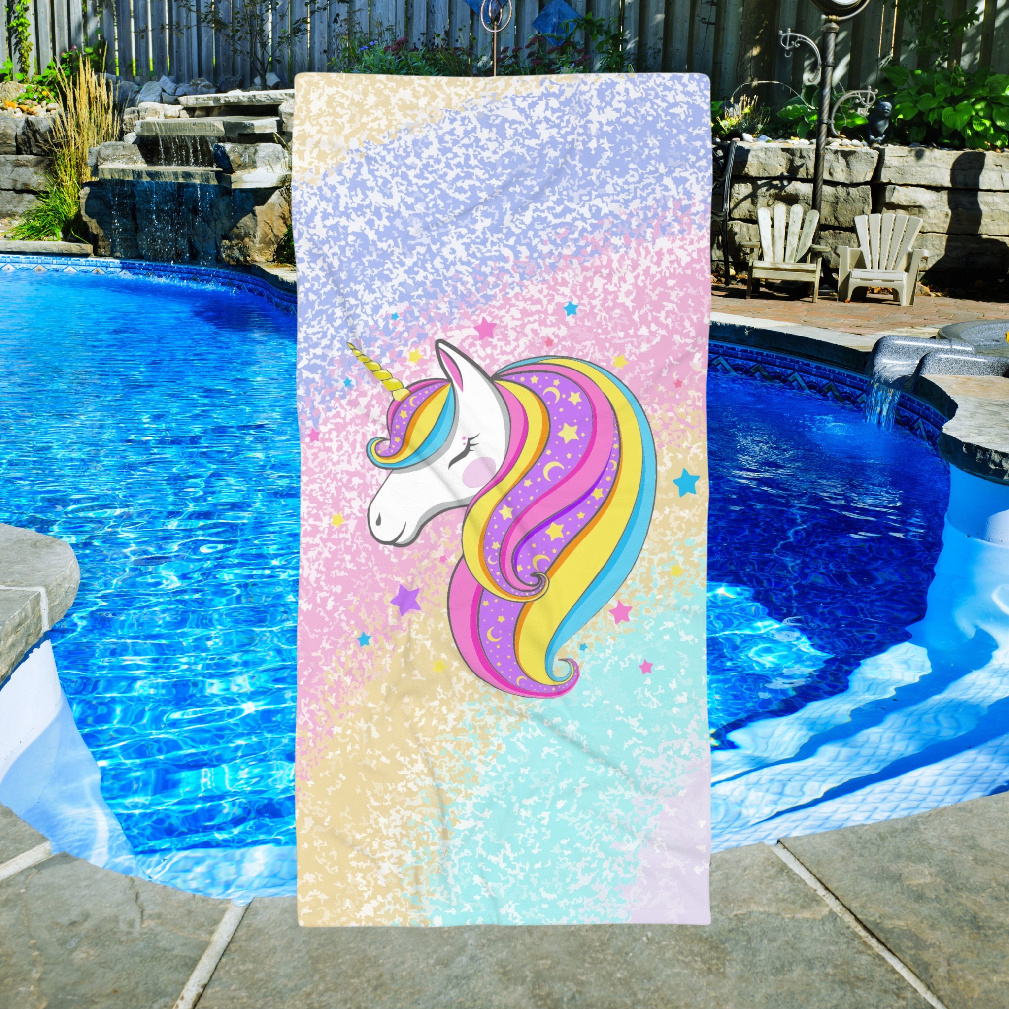 New Justice Girls Beach Towel In A Swim Bag NWT Save All The Mermaids