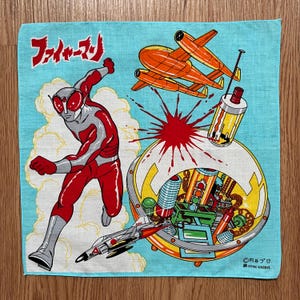 Vintage Fireman Handkerchief