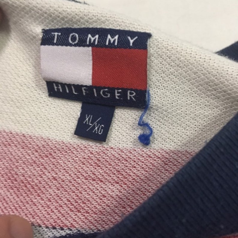 Vintage90s Tommy Hilfiger Striped Lion Logo Blog Colour - Etsy