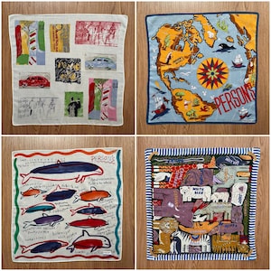 Vintage Person&#39;s Graphic / art Handkerchief