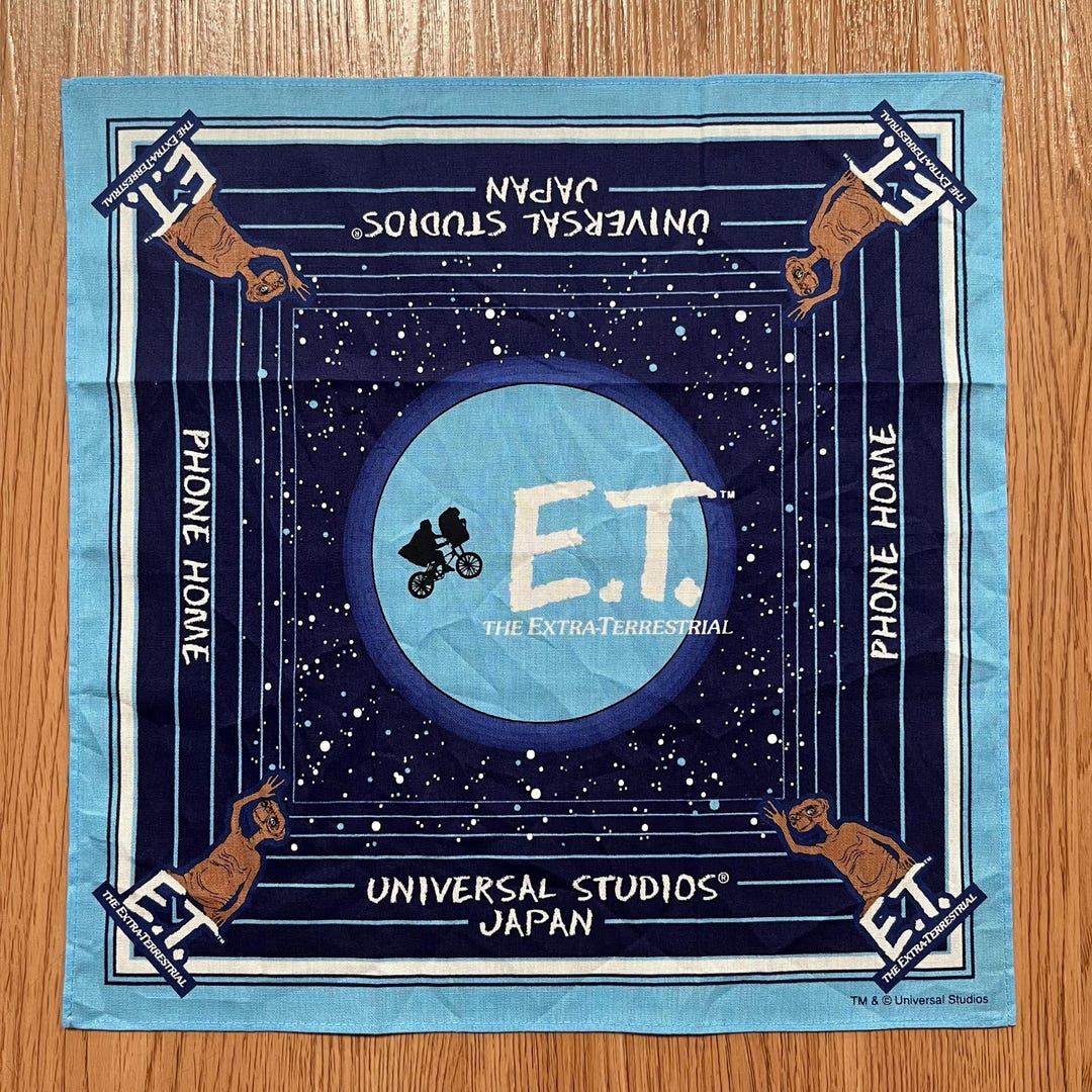 90年代ヴィンテージ E.T. 地球外生命体 / 映画ハンカチ - Etsy 日本