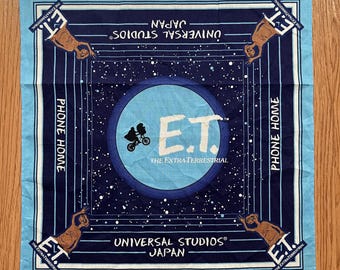 Vintage90s E.T. Extra Terrestrial / Movie Handkerchief