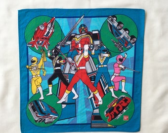 Vintage90s 地球戦隊ファイブマン/スーパー戦隊ハンカチ - Etsy 日本