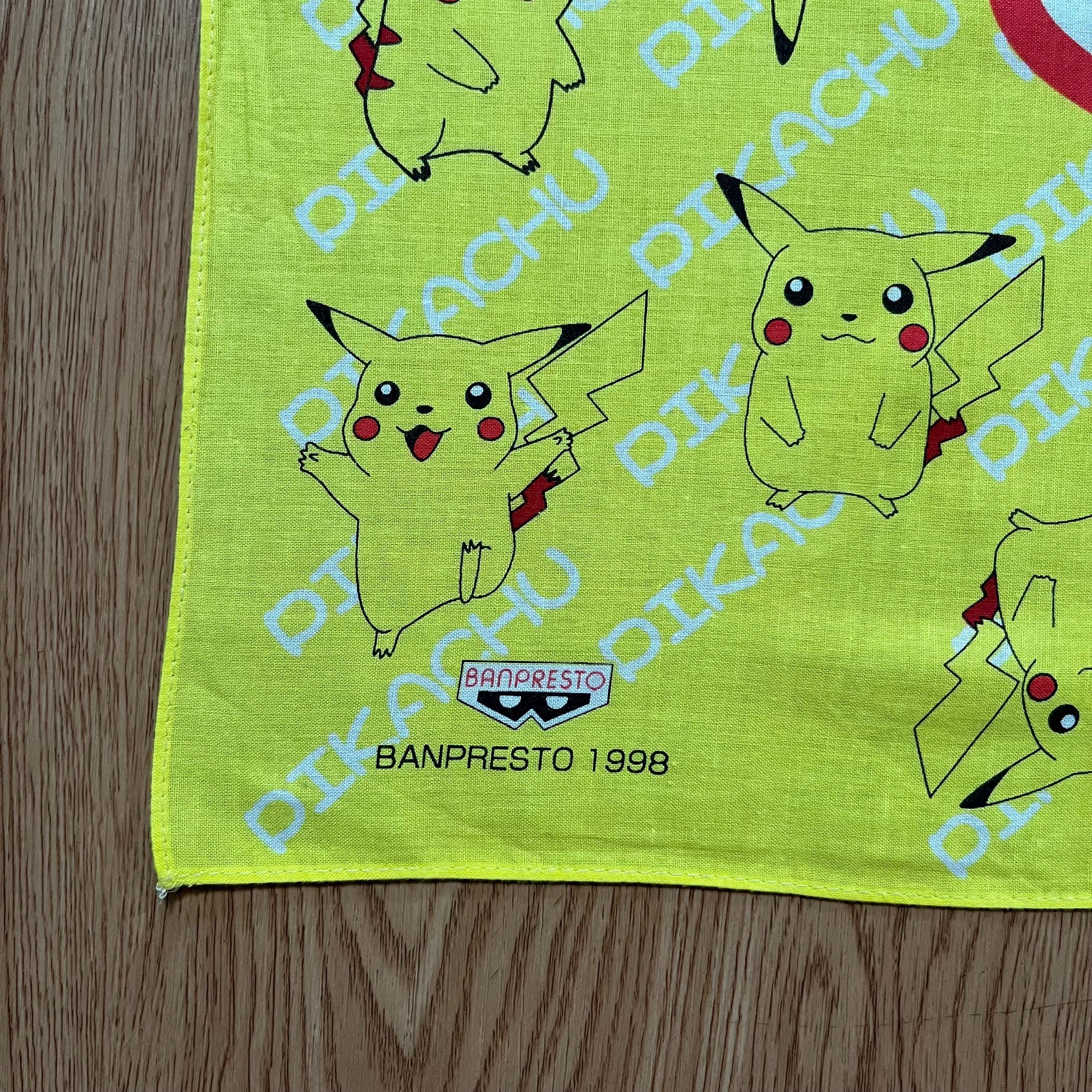 ヴィンテージ1998年製 ポケモン ピカチュウ ハンカチ - Etsy 日本