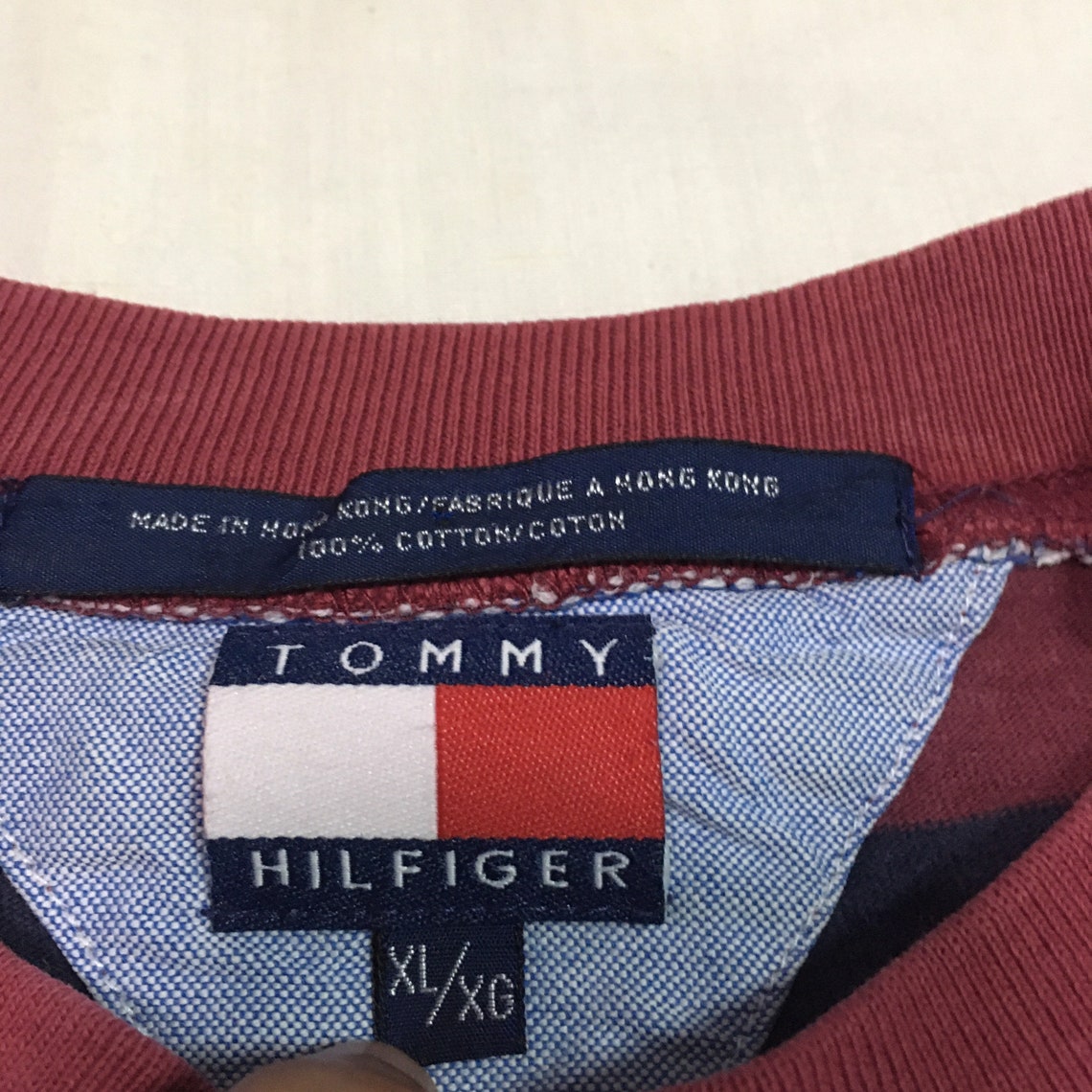 Vintage90s Tommy Hilfiger Striped Lion Logo Size.xl - Etsy