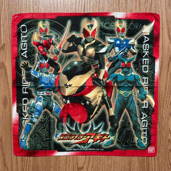 ヴィンテージ2001s 仮面ライダーアギト ハンカチ - Etsy 日本