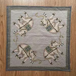 Vintage Jim Thompson Elephant Handkerchief