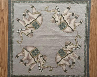 Vintage Jim Thompson Elephant Handkerchief