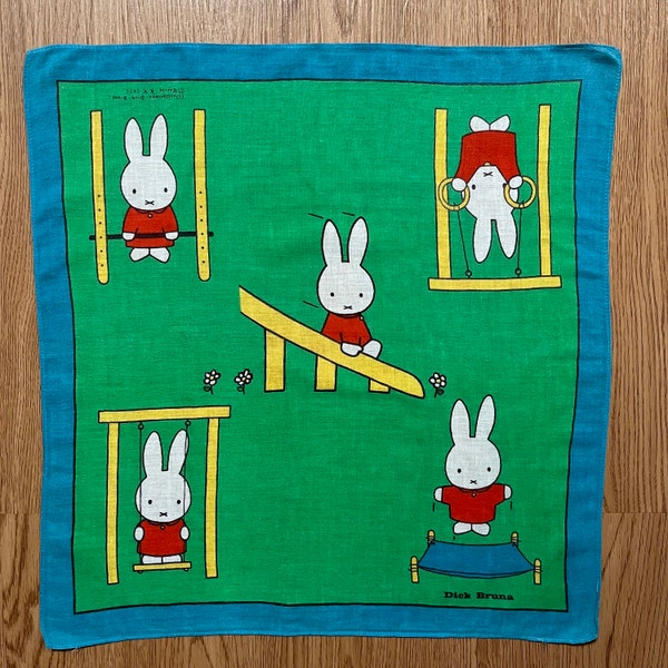 Vintage Miffy rabbit Handkerchief