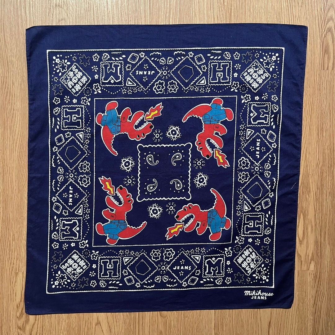 Vintage Miki House Jeans Handkerchief - Etsy