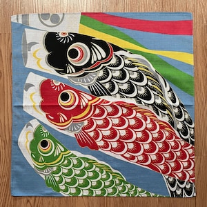 Vintage Koi Flag - Etsy