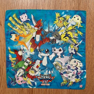Vintage90s Digimon Zero Two Handkerchief