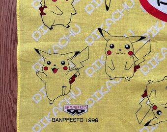 ヴィンテージ1998年製 ポケモン ピカチュウ ハンカチ - Etsy 日本