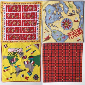 Vintage Person&#39;s Graphic / art Handkerchief