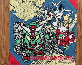 当時物 SDガンダム コマンドシリーズ テレビキャラクター タオルケット ヴィンテージ90年代 SDガンダムコマンドシリーズ ハンカチ - Etsy 日本